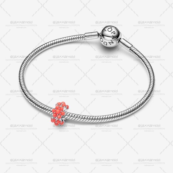 Pandora Coral-coloured Ocean Charm - Picture 3 of 6
